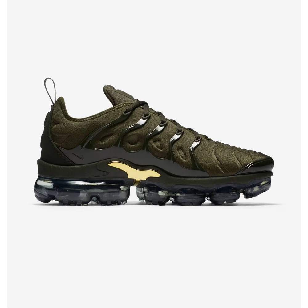 Olive Green Air VaporMax Plus Sneakers - Picture 9 of 10